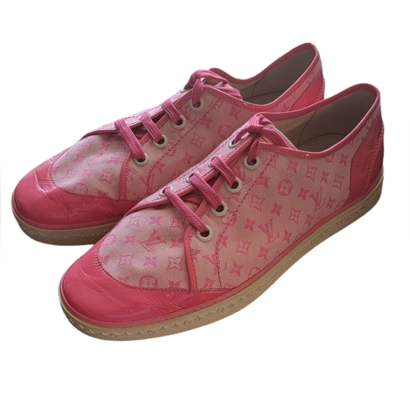 LOUIS VUITTON Monogram Sneakers - PINK - Size 41 - US 11 - Picture 1 of 10